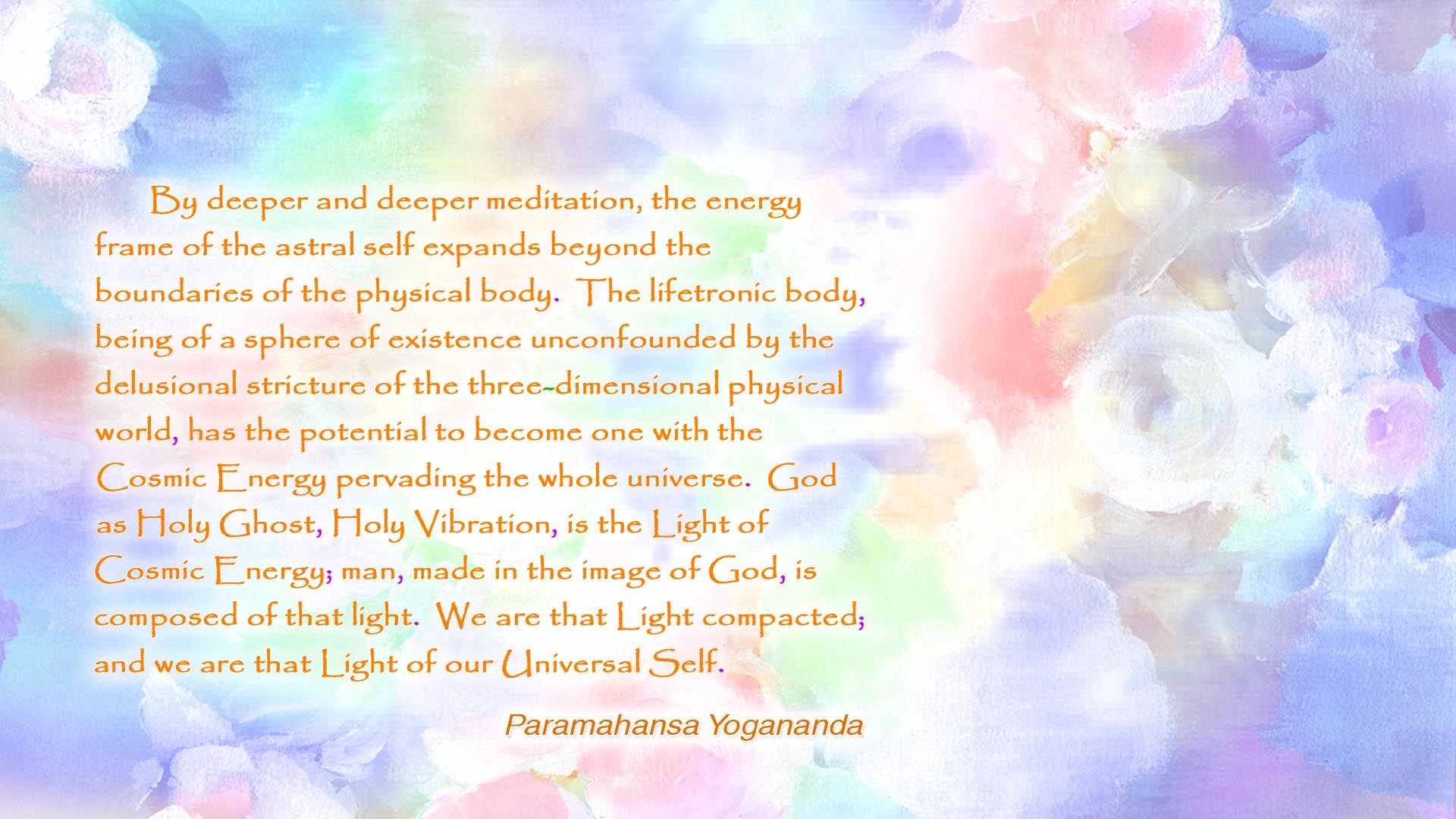 Yogananda Cosmic Energy wallpaper